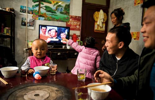 Creating sustainable relationships through tea: Family sitting at the table