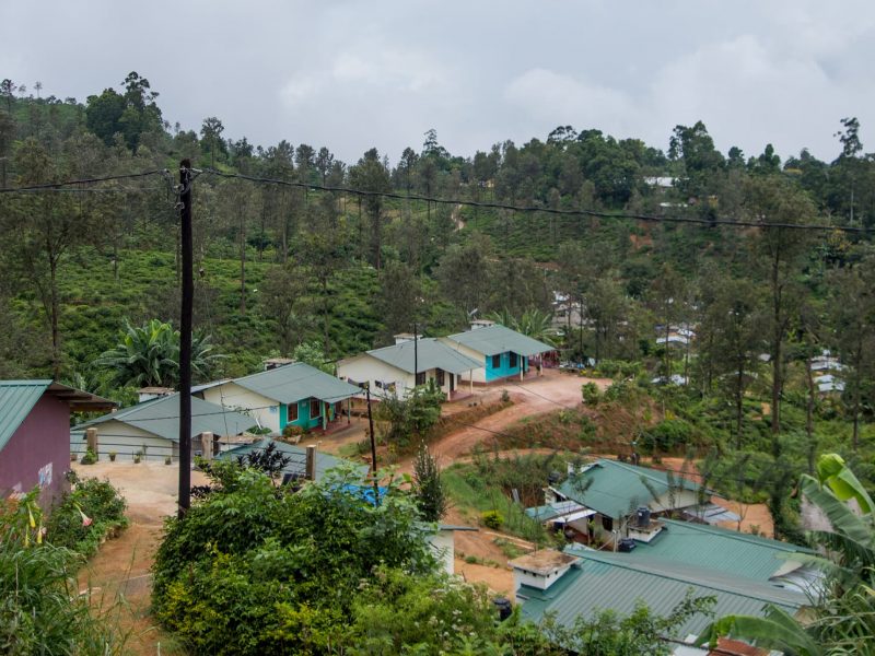 Landscape view of Sri Lankan village