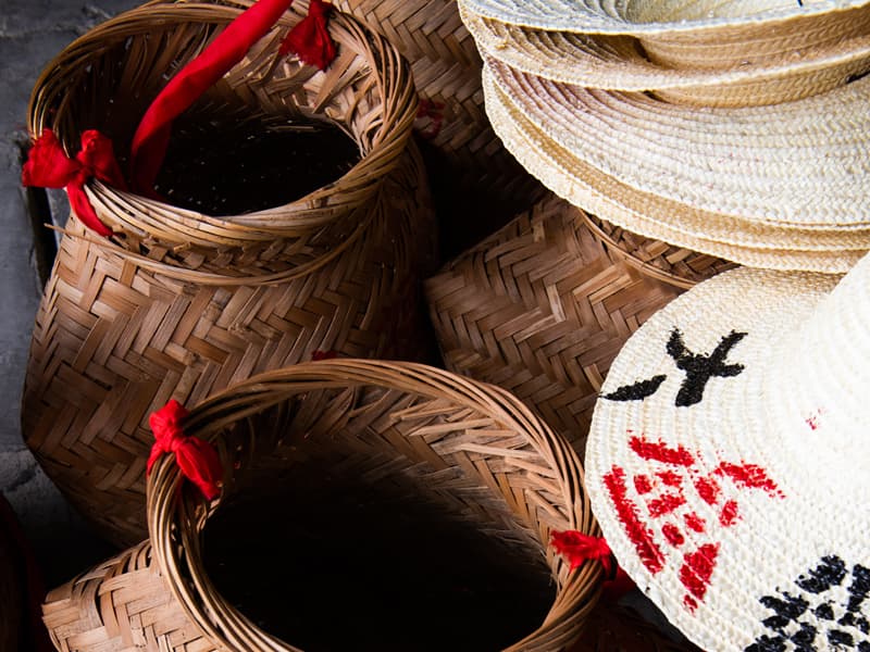 Chinese tea baskets