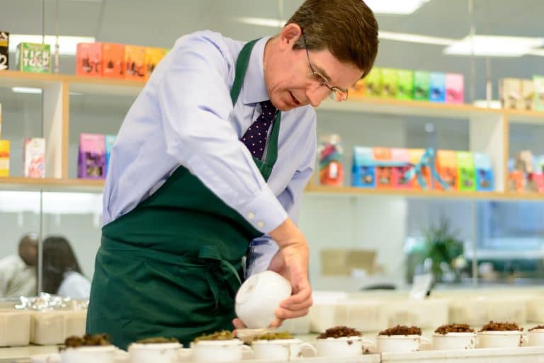 employee tea tasting