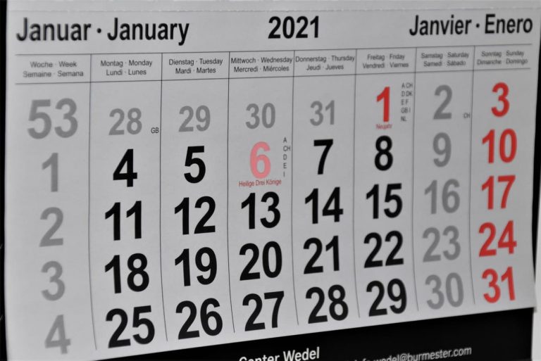 Year calendar - Beverage Industry Trends of 2021