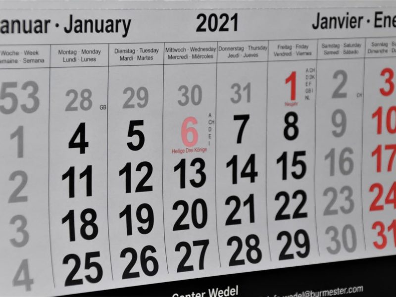 Year calendar - Beverage Industry Trends of 2021