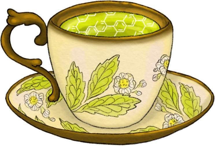 Functional beverage trends - Green tea illustration