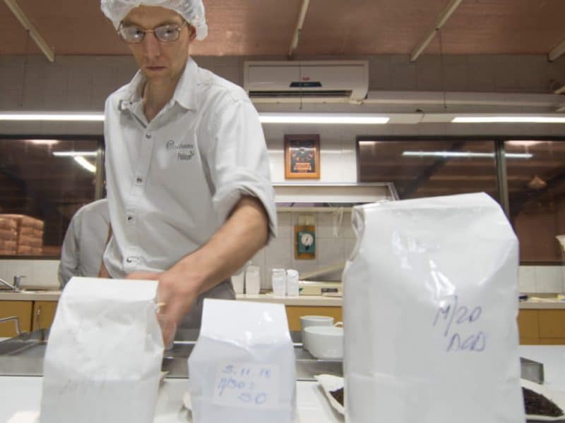 Finlays employee tea packaging in Argentina